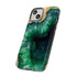 Green Geode in Watercolor - Impact Resistant Phone Case